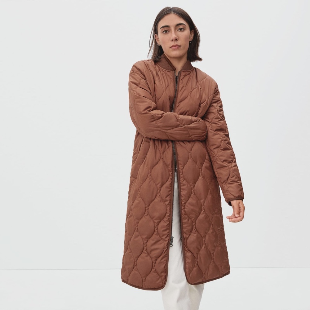 Everlane Chestnut Quilted Puffer Jacket